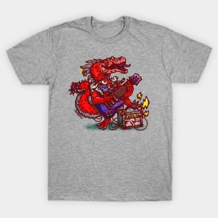 Rock raptor (Red/Blue) T-Shirt